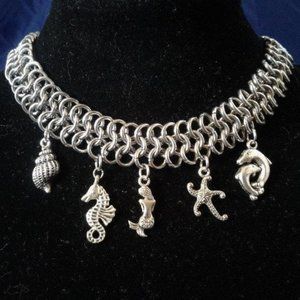 Handmade Chainmail Choker Marinelife 242